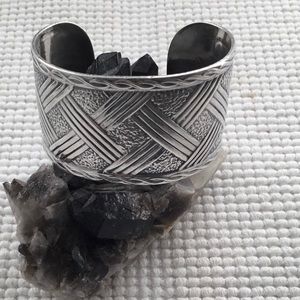 Vintage Sterling 925 Large Cuff Style Bracelet